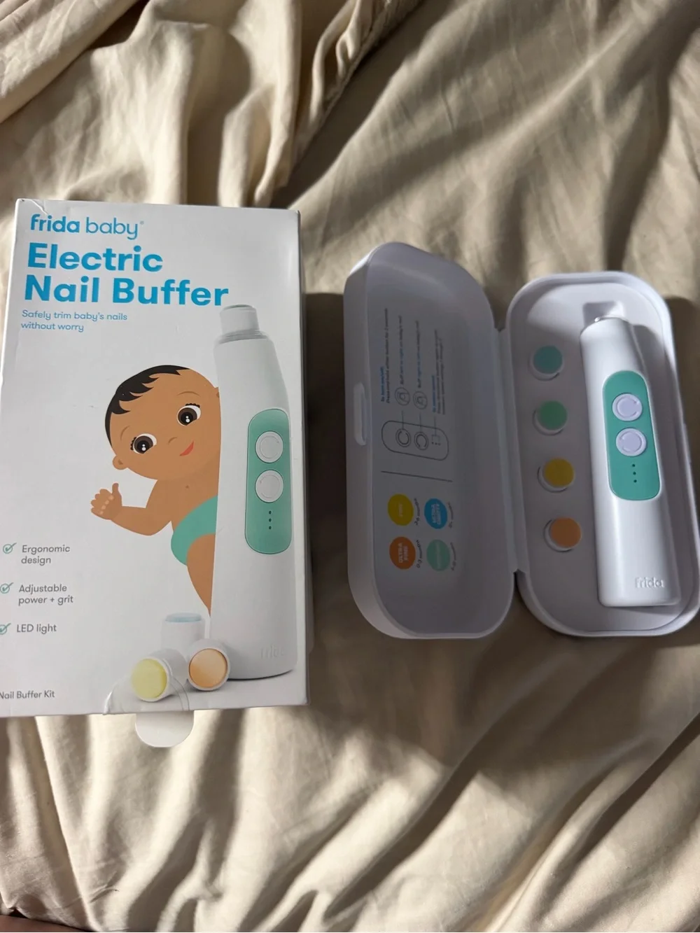 NEW Frida Baby Electric Nail Buffer Kit —